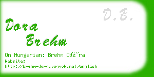 dora brehm business card